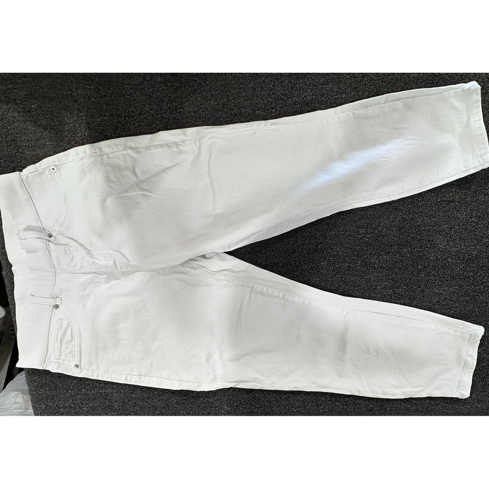 Time and Tru Womens White High Rise Skinny Jeans Size M 8-10 Stretch Denim - Picture 2 of 7